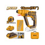 INGCO Akkus ütvefúró 1,5 J SDS-Plus szénkefe nélküli 20 V (1 x 2,0 Ah akku + töltő)