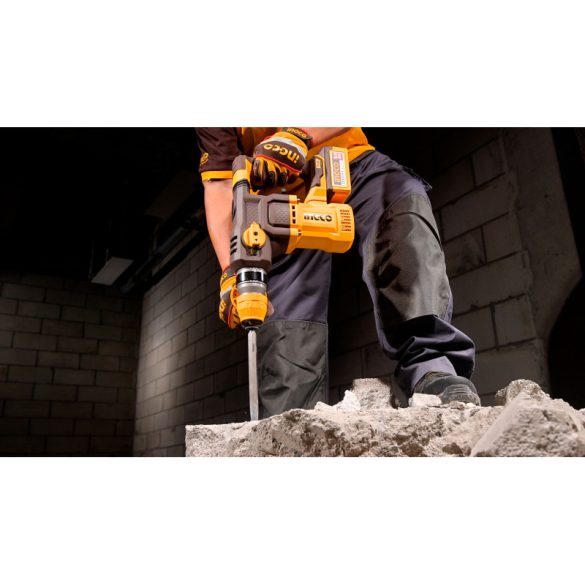 INGCO Akkus kombikalapács 4,5 J SDS-Plus szénkefe nélküli 20 V (akku és töltő nélkül)