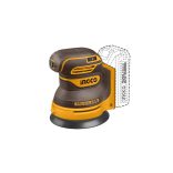 INGCO Akkus excentercsiszoló szénkefe nélküli 20 V (akku és töltő nélkül)