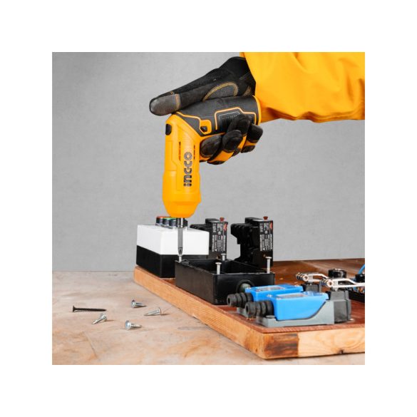 INGCO Akkus csavarozó 4 Nm 4 V (USB-C töltő)