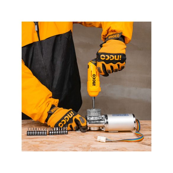 INGCO Akkus csavarozó 4 Nm 4 V (USB-C töltő)