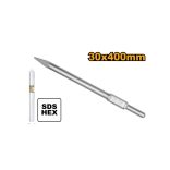 INGCO Hegyes vésőszár 30 x 400 mm HEX