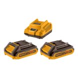 INGCO Akkumulátor és töltő szett 20 V (2 x 2,0 Ah akku + 2,0 A töltő)