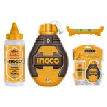 INGCO Festőzsinór készlet 2 részes 30 m (műanyag házas zsinór + kék festék)