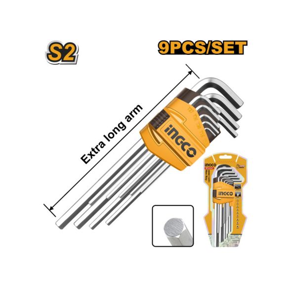 INGCO imbusz készlet 9db-os (1,5-10mm)