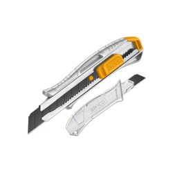 INGCO Törhető pengés kés 18 mm aluminium házas