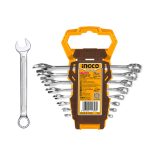 INGCO Csillag-villáskulcs készlet 8 részes 6-19 mm