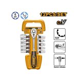INGCO Dugókulcs készlet 12 részes 1/2" 10-24 mm
