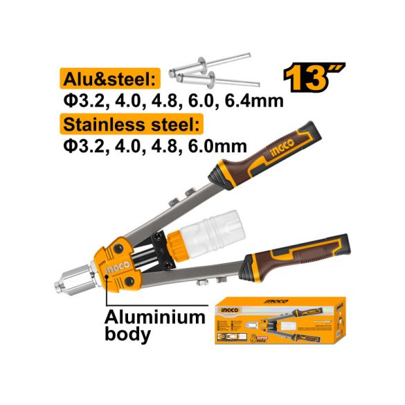 INGCO popszegecsfogó karos 3,2 - 6,4 mm 330 mm