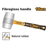 INGCO Gumikalapács 450 g üvegszálas nyél fehér