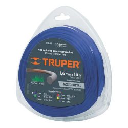 Fűnyíró damil 1,65*15fm kék Truper