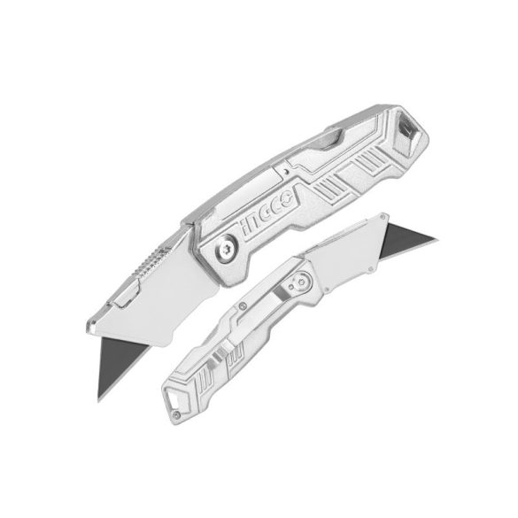 INGCO Trapézpengés kés összecsukható + 6db penge