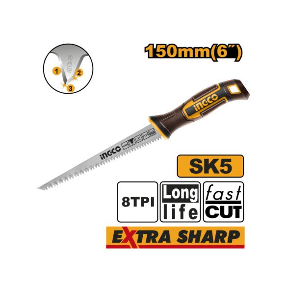 INGCO Gipszkarton fűrész 150mm