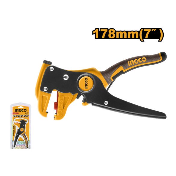 INGCO Automata kábelvágó és blankoló fogó 175 mm 0,5-6 mm inox