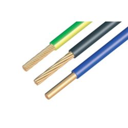 Kábel színes 1*6 zöld-sárga