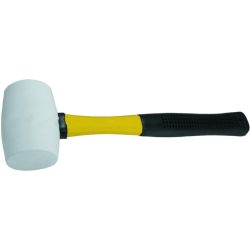 Gumikalapács üvegszálas nyéllel fehér Modeco