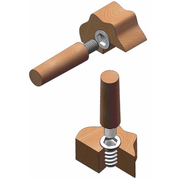 Bútor anya fába 6 x 15 (tessauer anya)