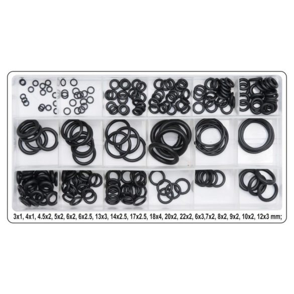 YATO készlet O gyűrű 225 db