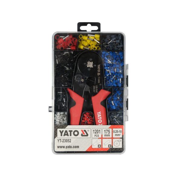 YATO Krimpelő fogó Érvéghez 1201 db-os